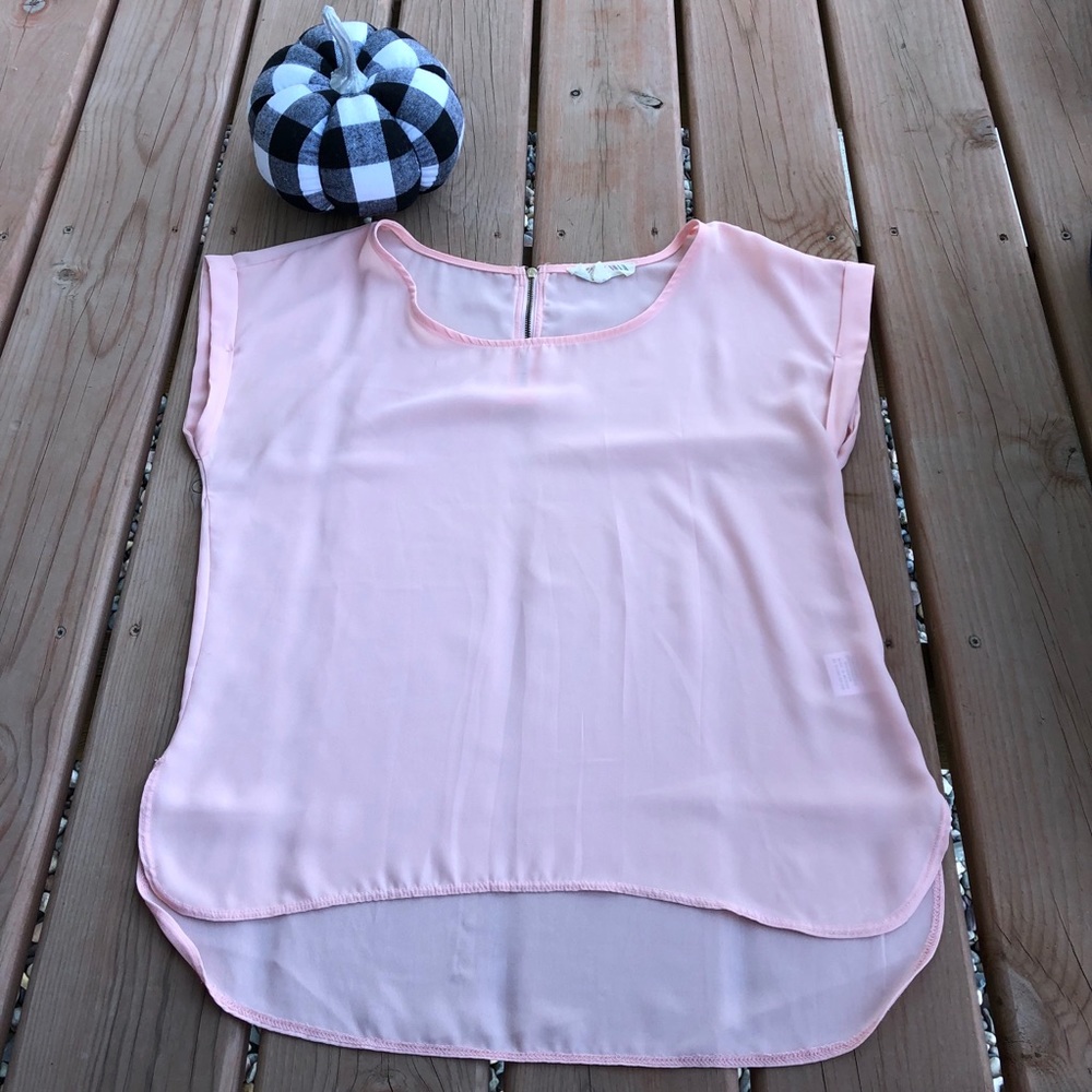 Pink Rose Chiffon Top
